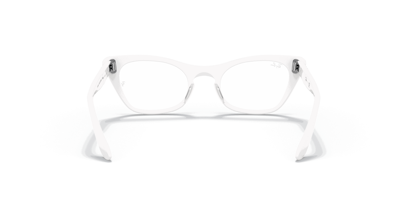 [Clear Lenses, Polished White Frame]
