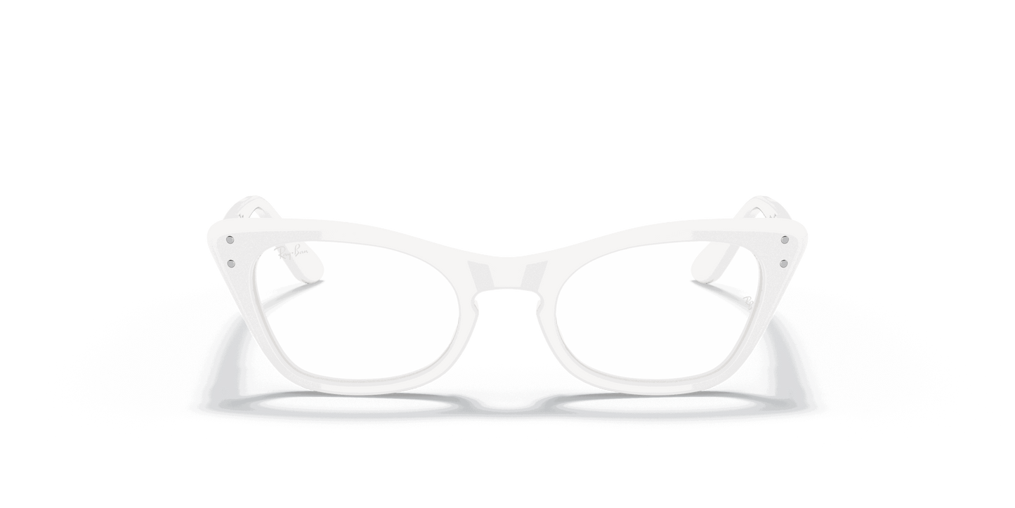 [Clear Lenses, Polished White Frame]
