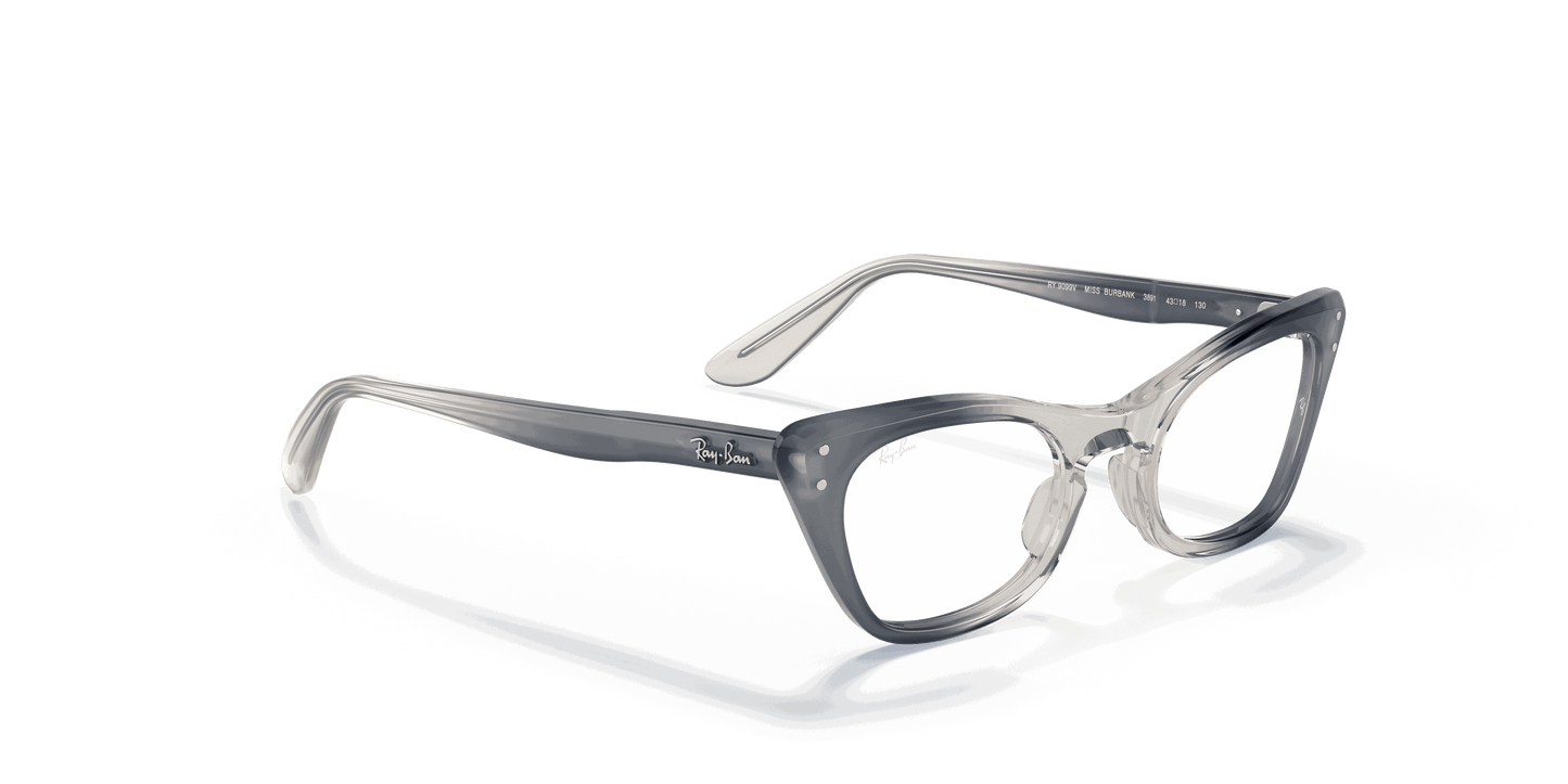 [Clear Lenses, Polished Transparent Blue Frame]