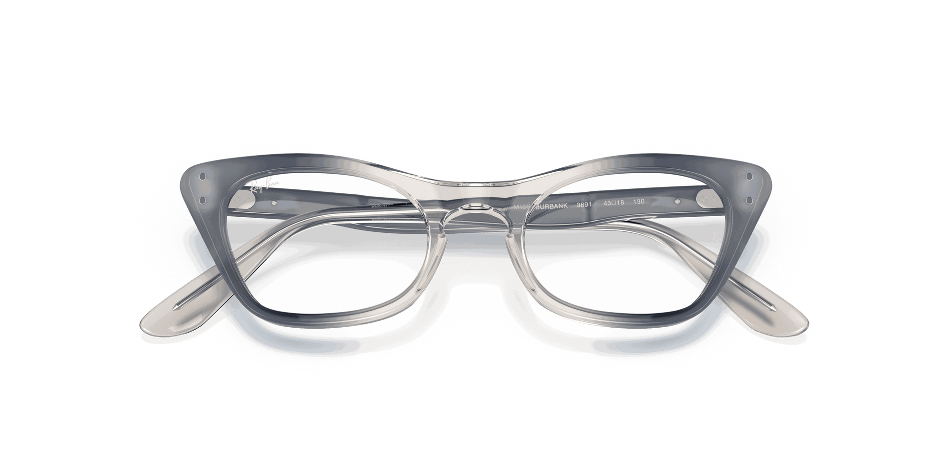 [Clear Lenses, Polished Transparent Blue Frame]