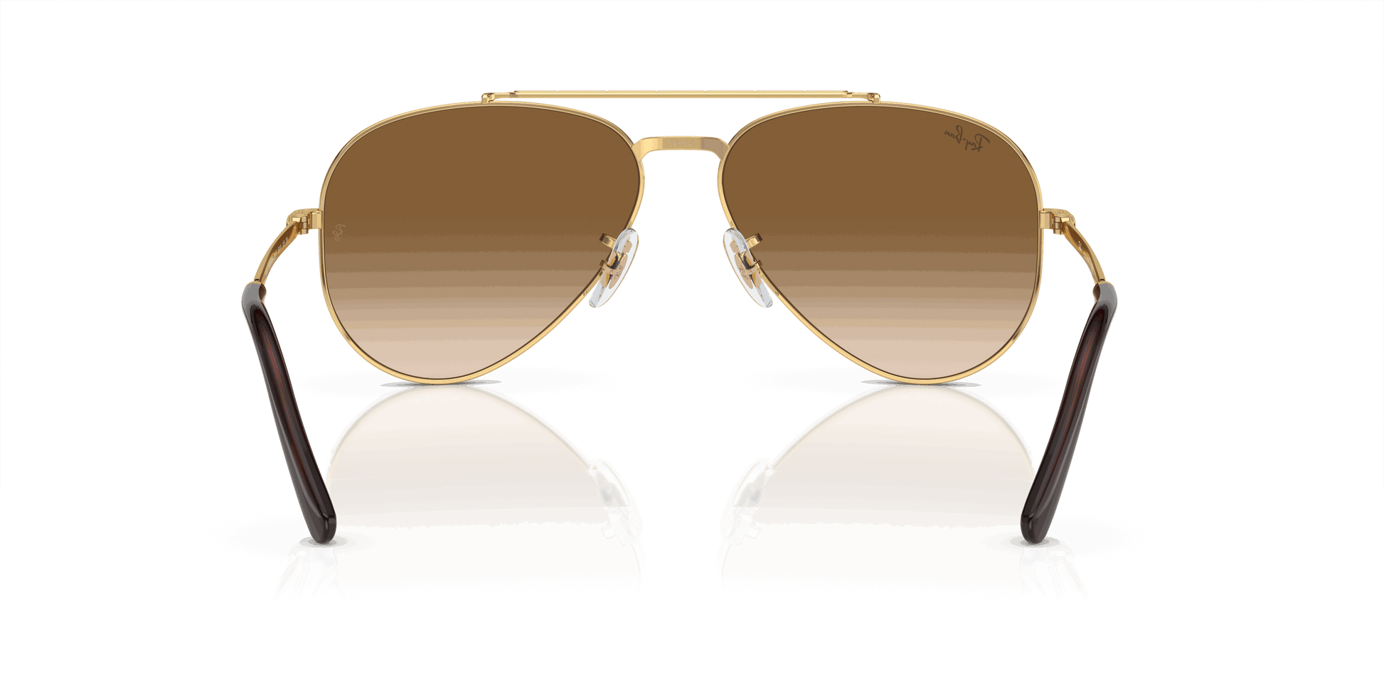 [Light Brown Lenses, Polished Arista Gold Frame]