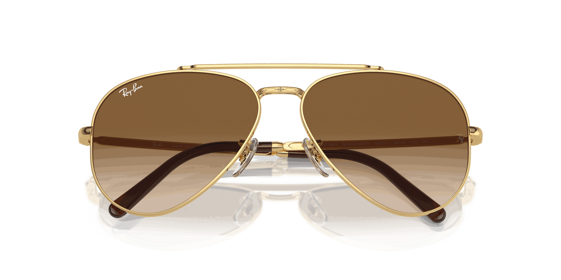 [Light Brown Lenses, Polished Arista Gold Frame]