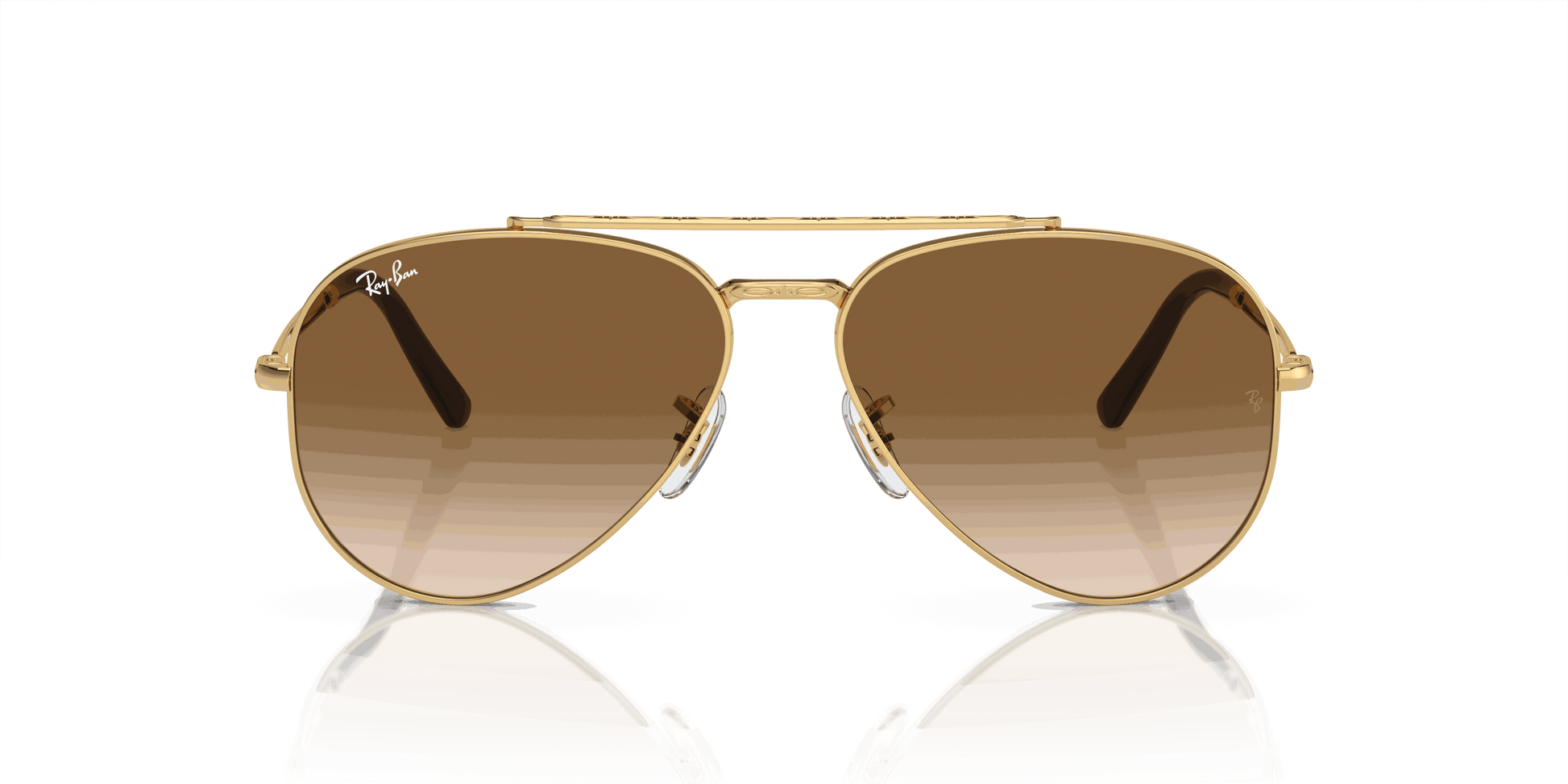 [Light Brown Lenses, Polished Arista Gold Frame]