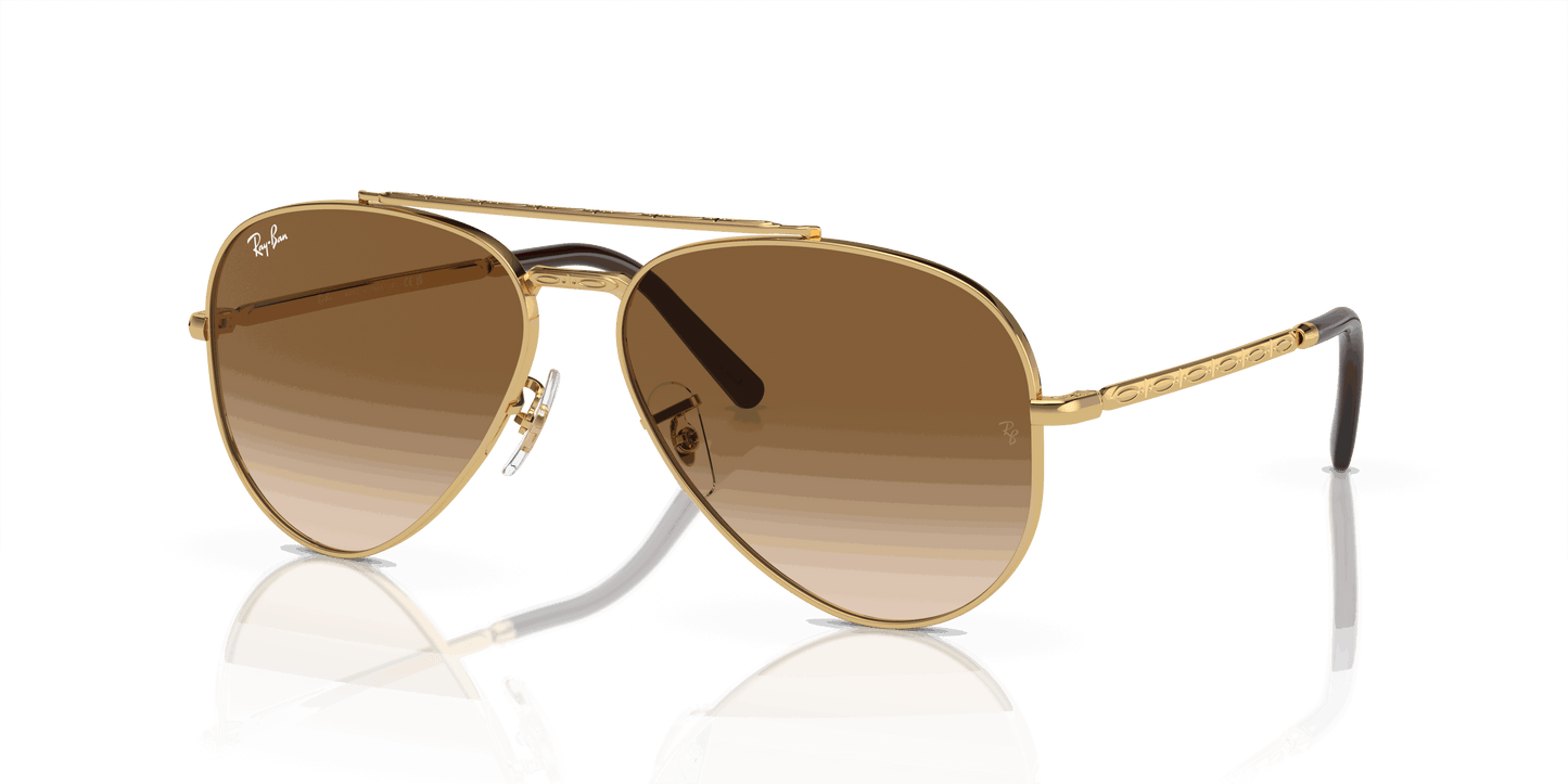 [Light Brown Lenses, Polished Arista Gold Frame]