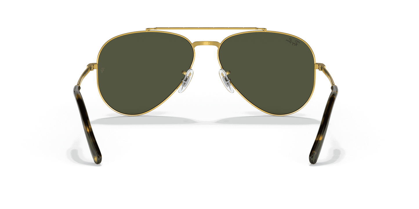 [Green Lenses, Polished Gold Frame]