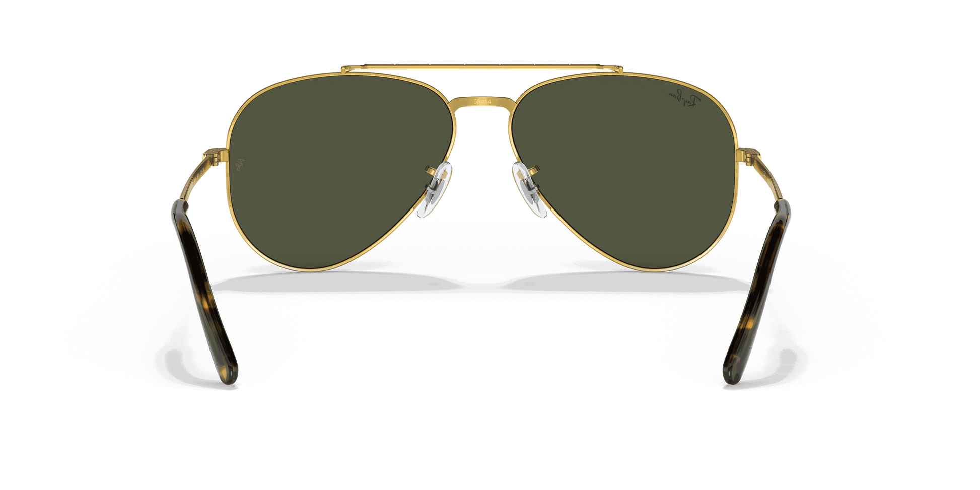 [Green Lenses, Polished Gold Frame]