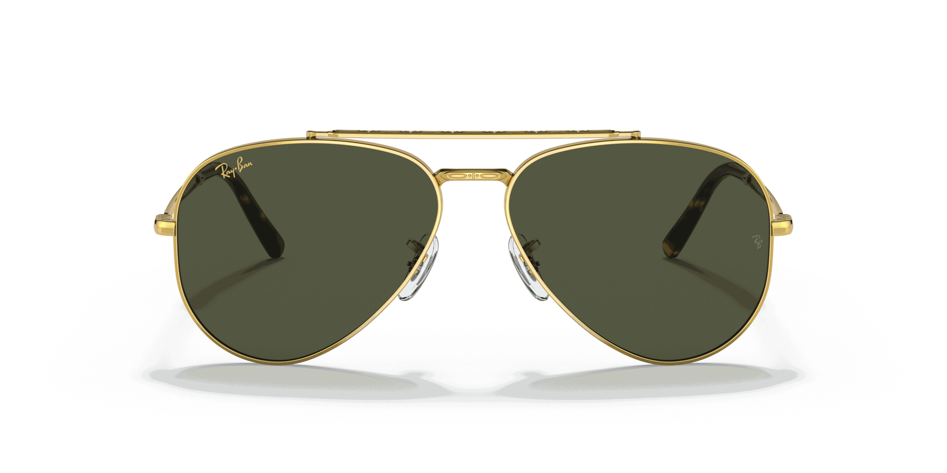 [Green Lenses, Polished Gold Frame]