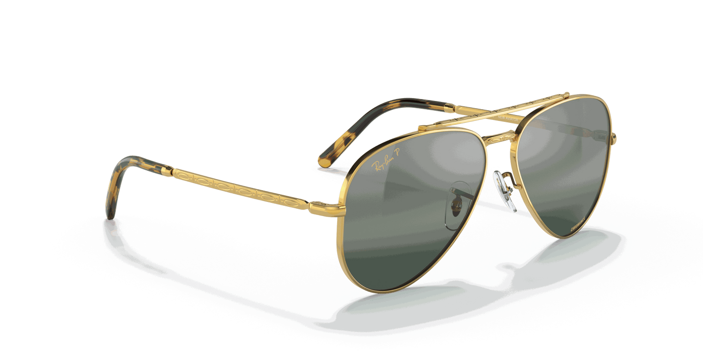 [Silver/Blue Lenses, Polished Gold Frame]