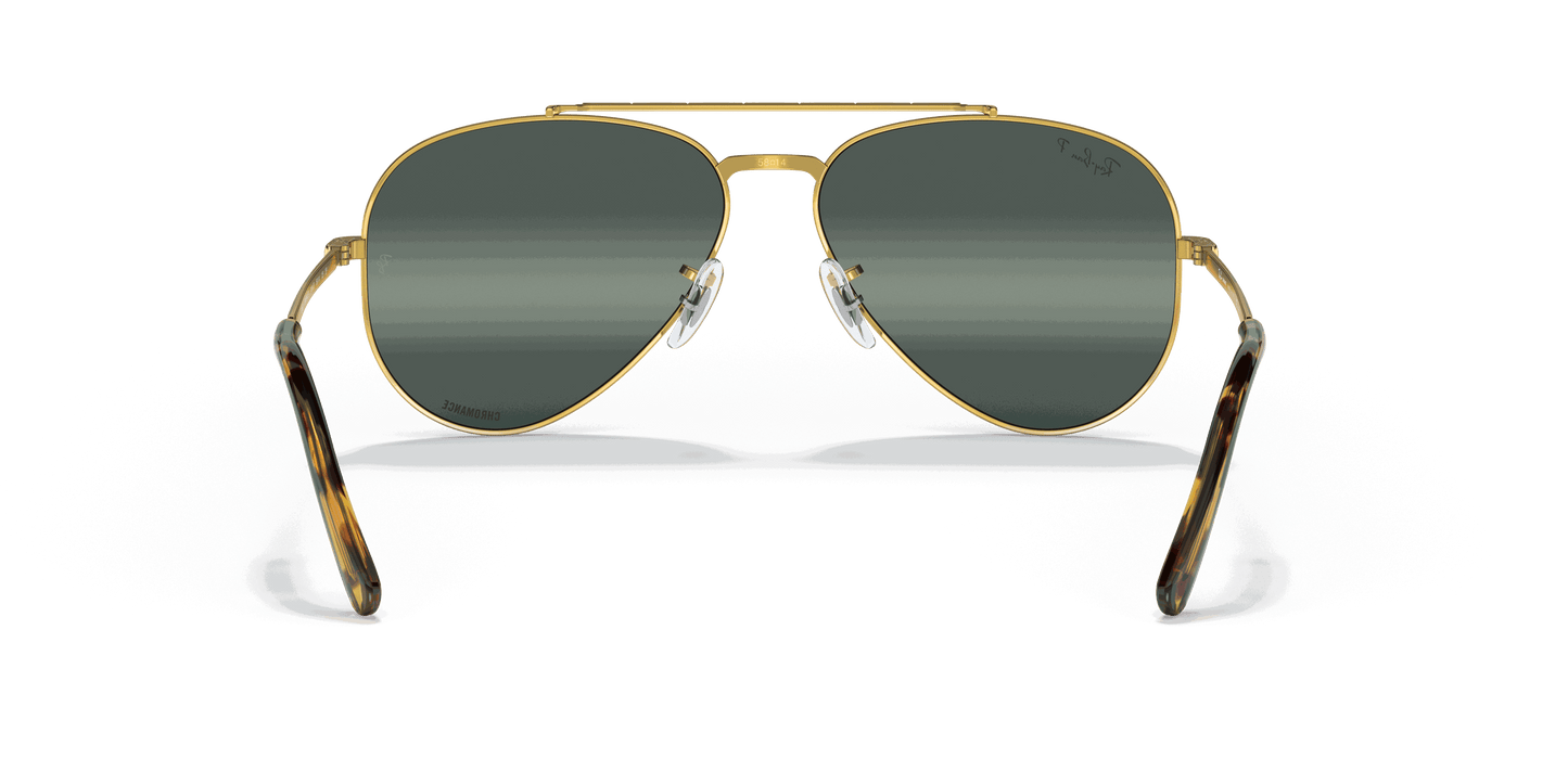 [Silver/Blue Lenses, Polished Gold Frame]