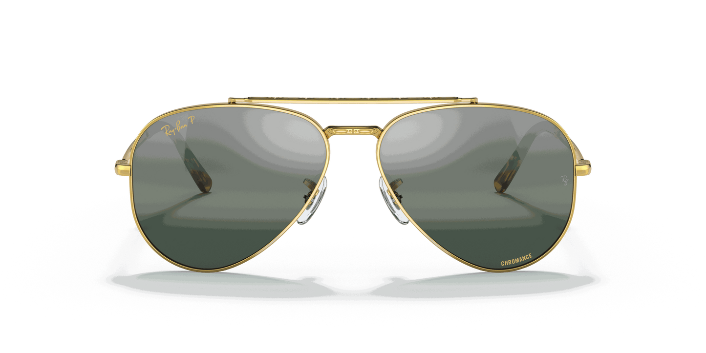 [Silver/Blue Lenses, Polished Gold Frame]