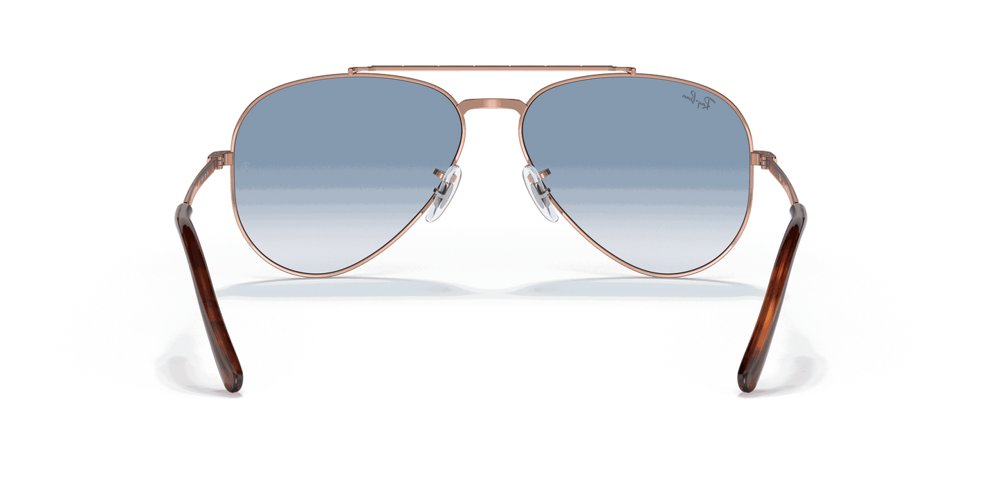 [Clear Blue Lenses, Polished Rose Gold Frame]