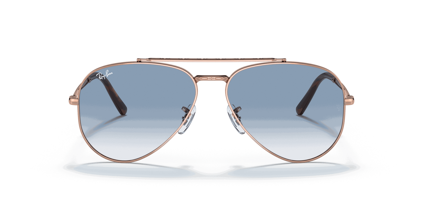 [Clear Blue Lenses, Polished Rose Gold Frame]