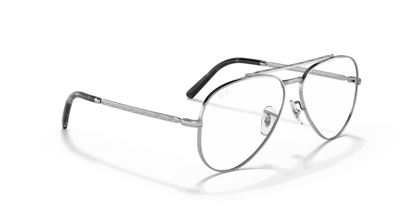 [Clear Lenses, Polished Silver Frame]