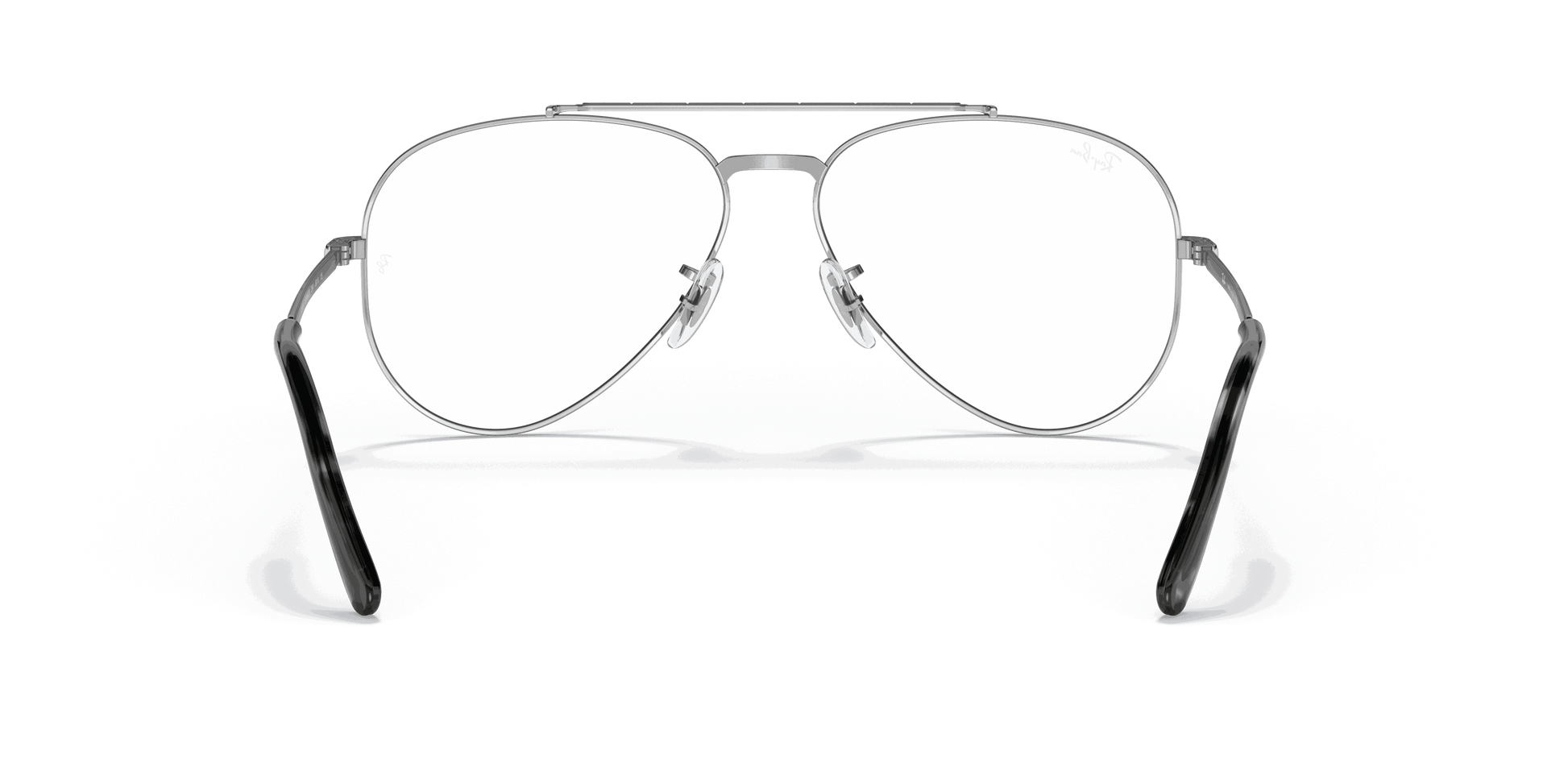 [Clear Lenses, Polished Silver Frame]
