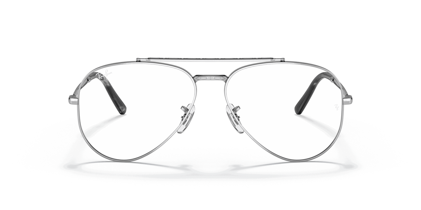 [Clear Lenses, Polished Silver Frame]
