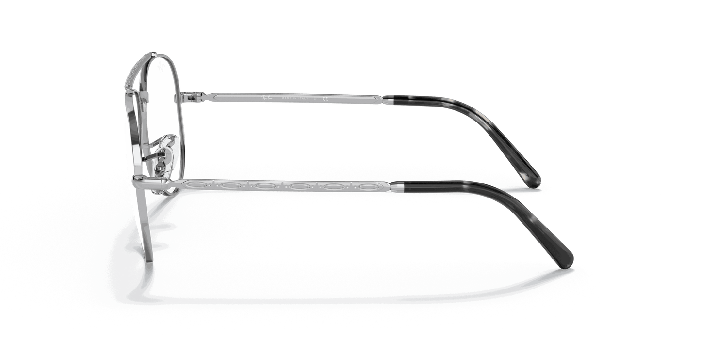 [Clear Lenses, Polished Silver Frame]