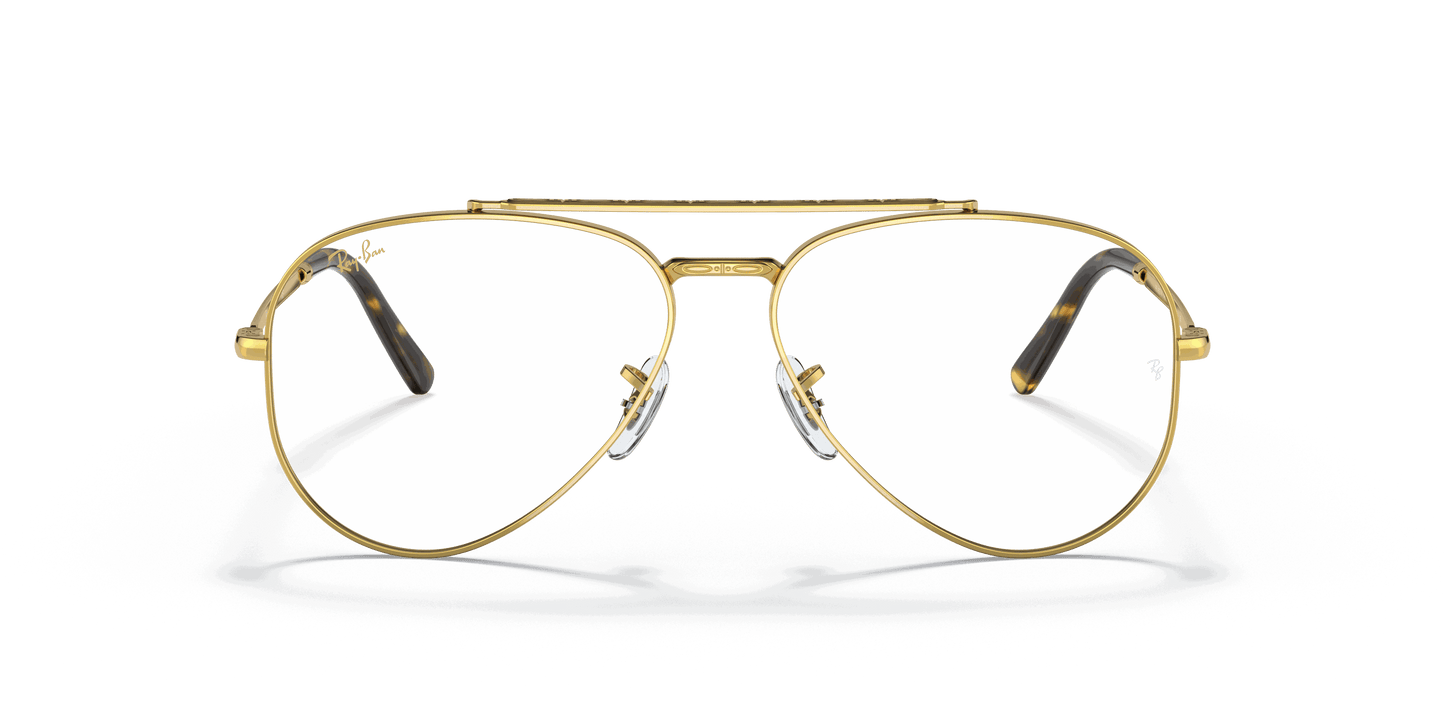 [Clear Lenses, Polished Gold Frame]
