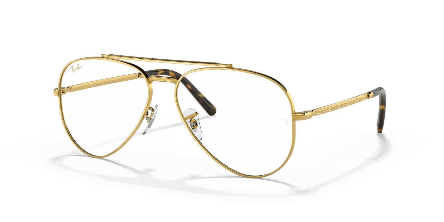 [Clear Lenses, Polished Gold Frame]