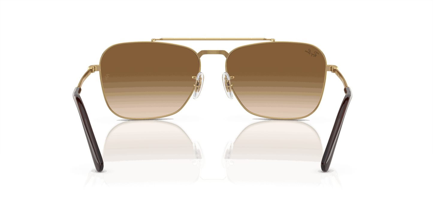 [Light Brown Lenses, Polished Arista Gold Frame]