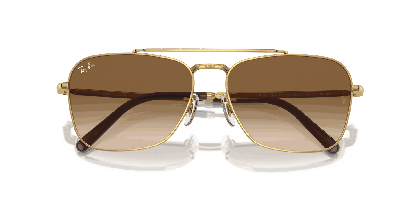 [Light Brown Lenses, Polished Arista Gold Frame]