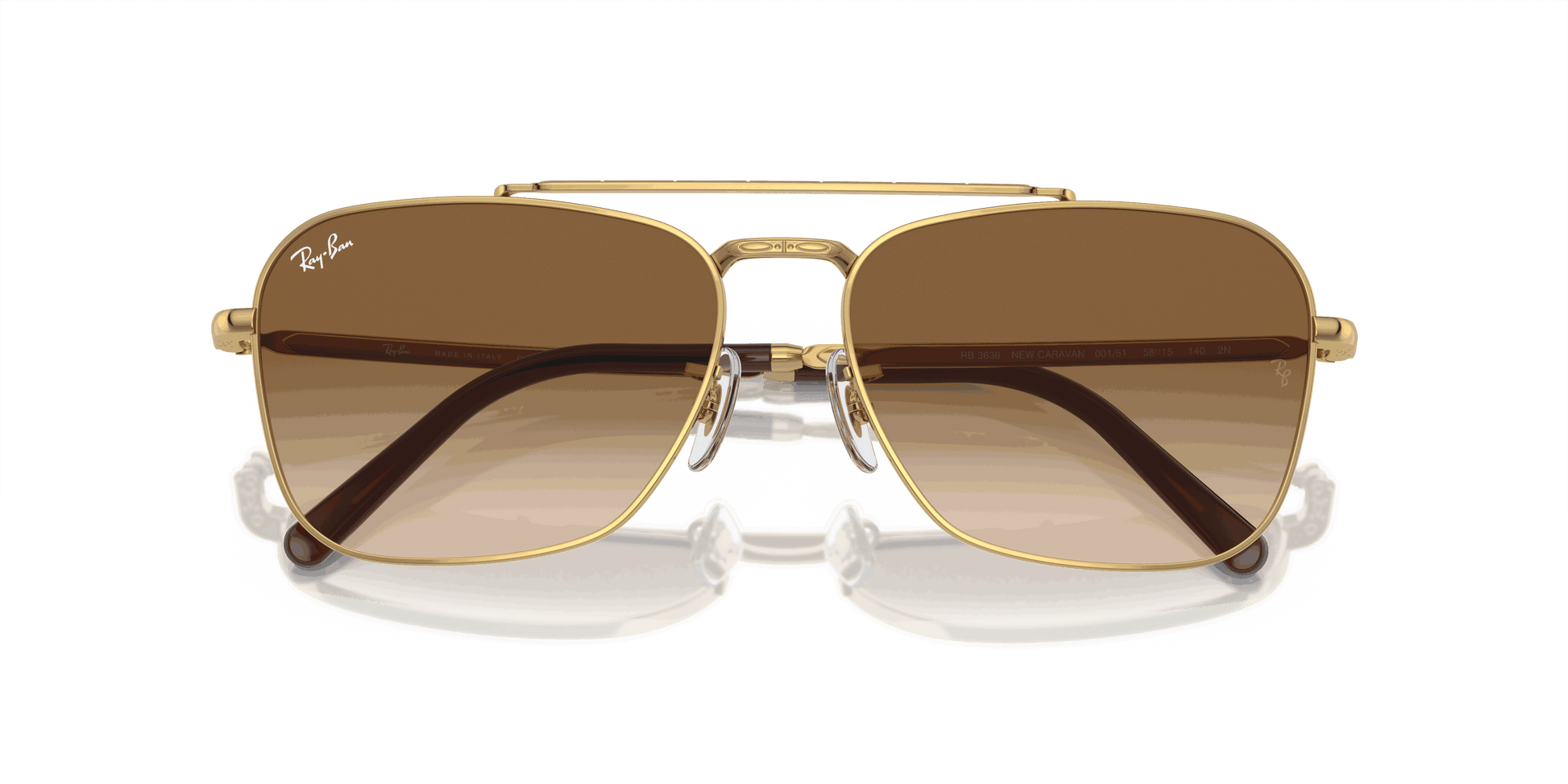 [Light Brown Lenses, Polished Arista Gold Frame]