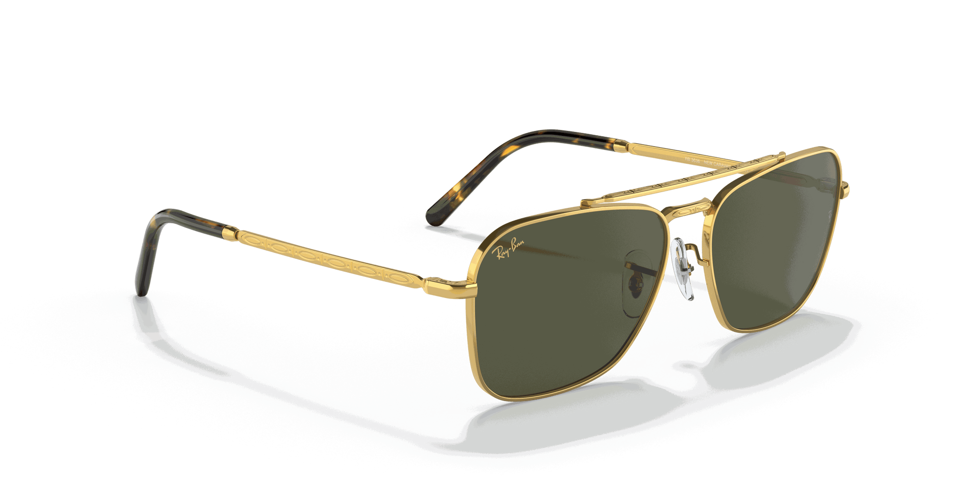 [Green Lenses, Polished Gold Frame]