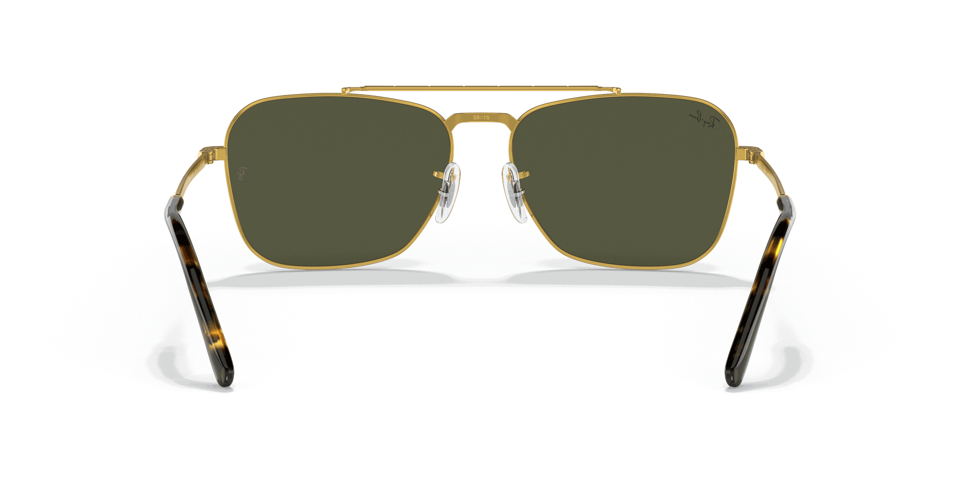 [Green Lenses, Polished Gold Frame]