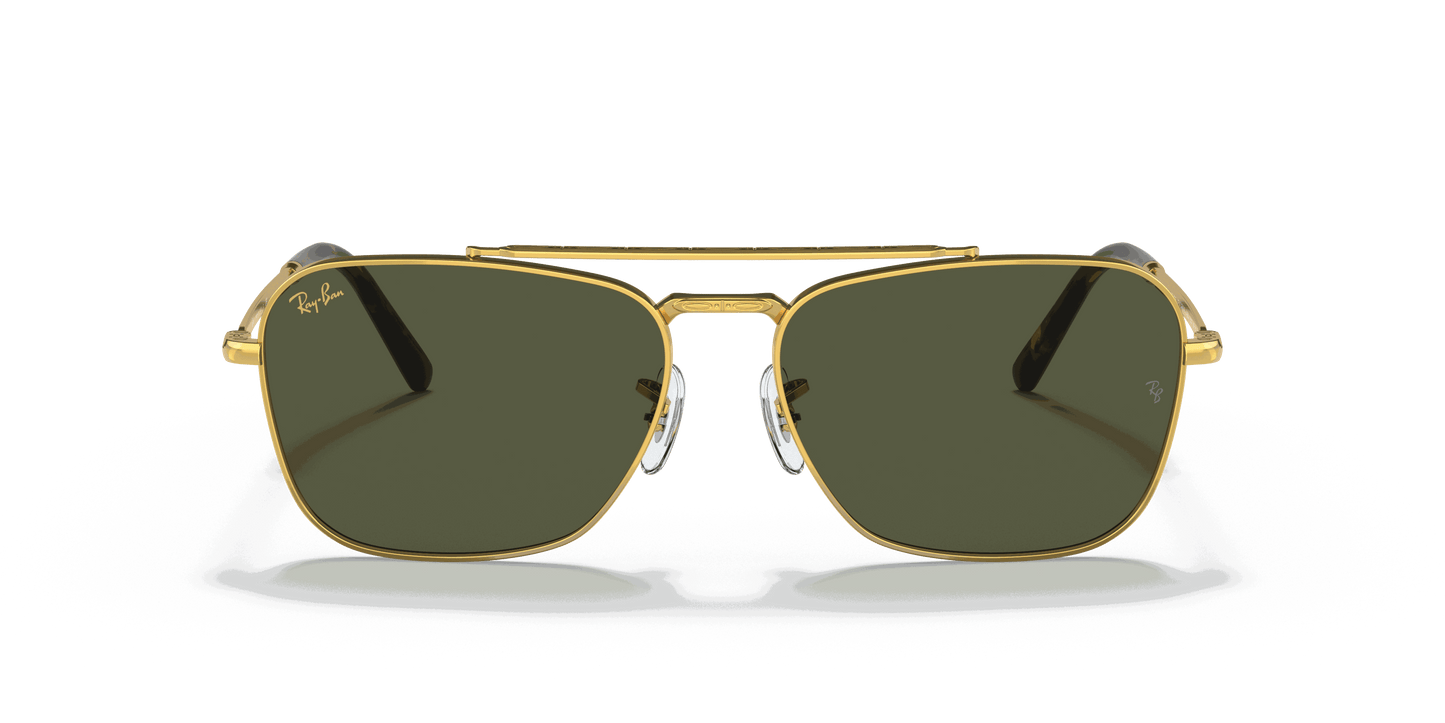 [Green Lenses, Polished Gold Frame]