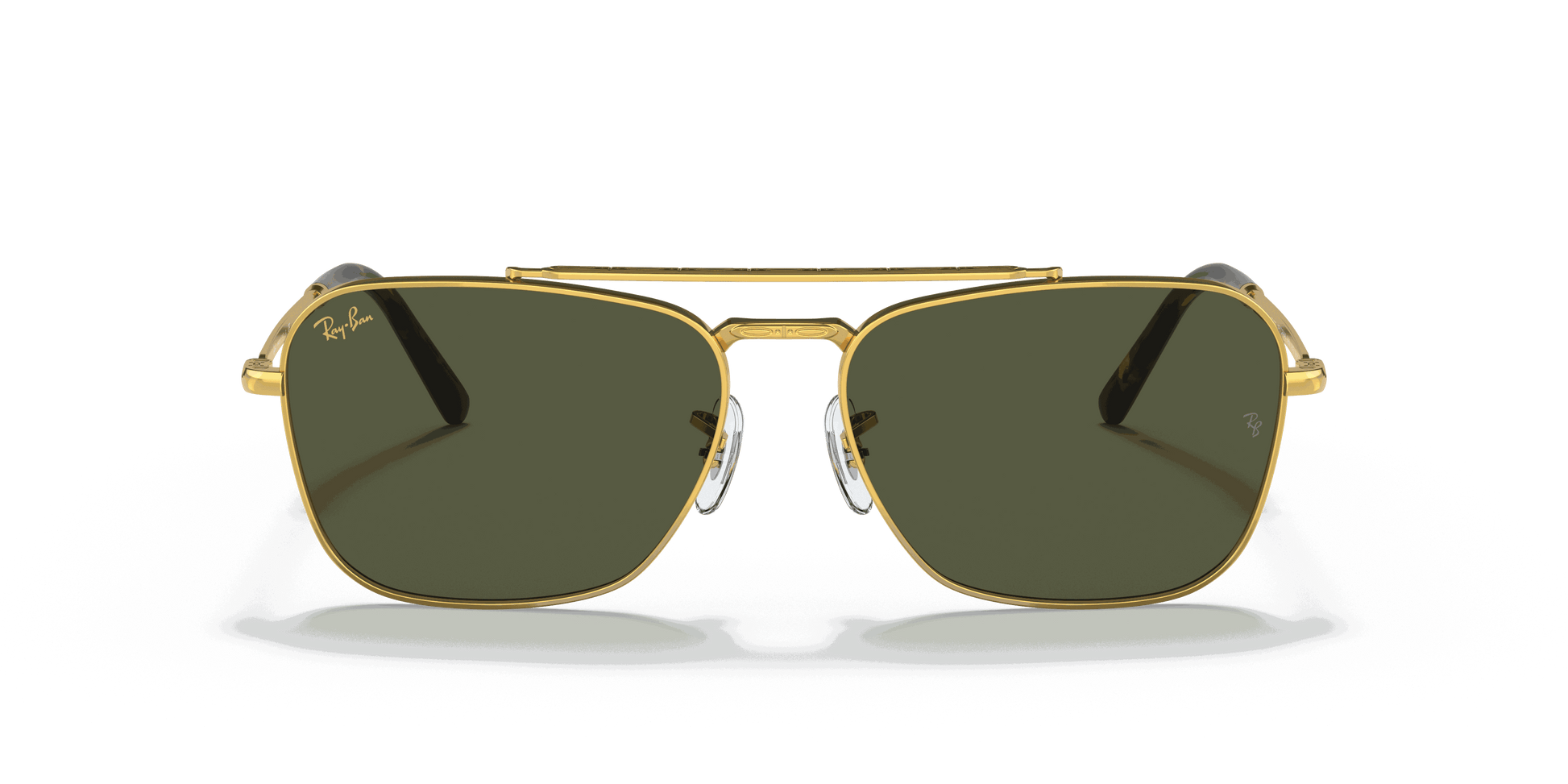 [Green Lenses, Polished Gold Frame]