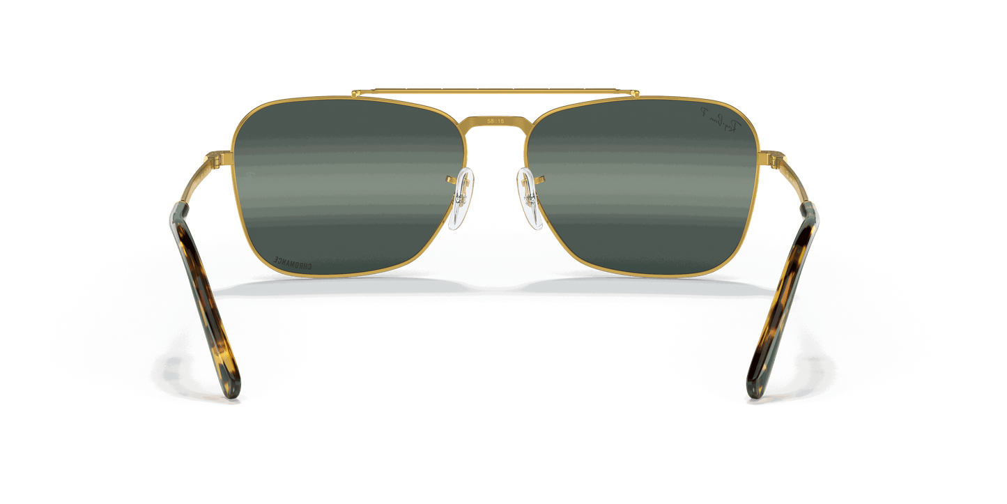 [Silver/Blue Lenses, Polished Gold Frame]