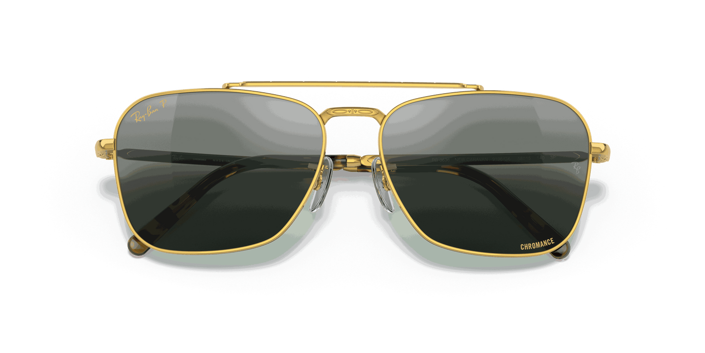 [Silver/Blue Lenses, Polished Gold Frame]