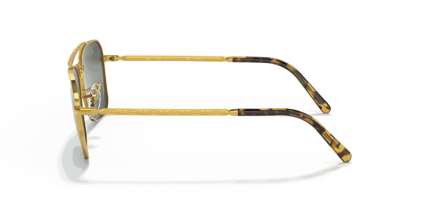 [Silver/Blue Lenses, Polished Gold Frame]