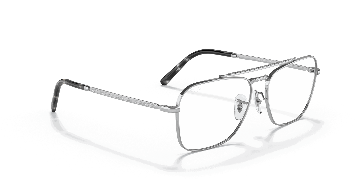 [Clear Lenses, Polished Silver Frame]
