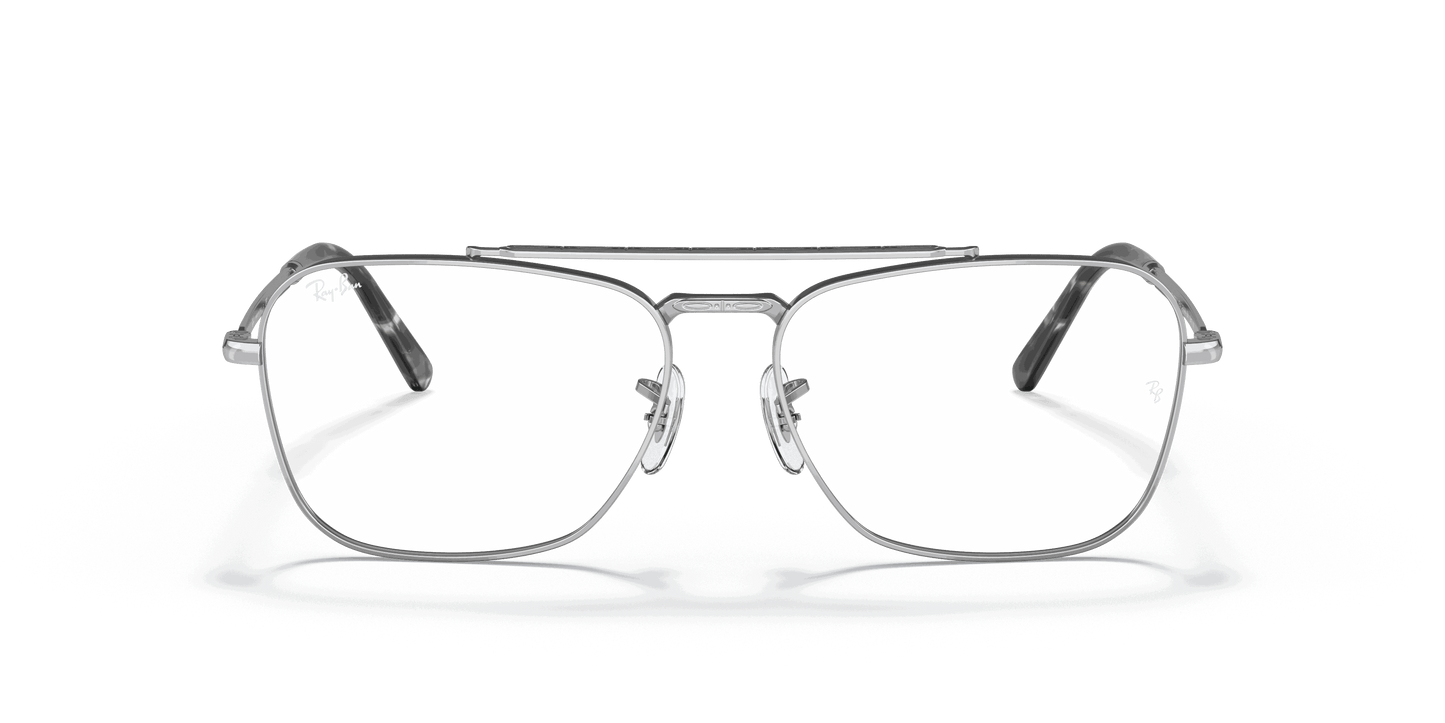 [Clear Lenses, Polished Silver Frame]