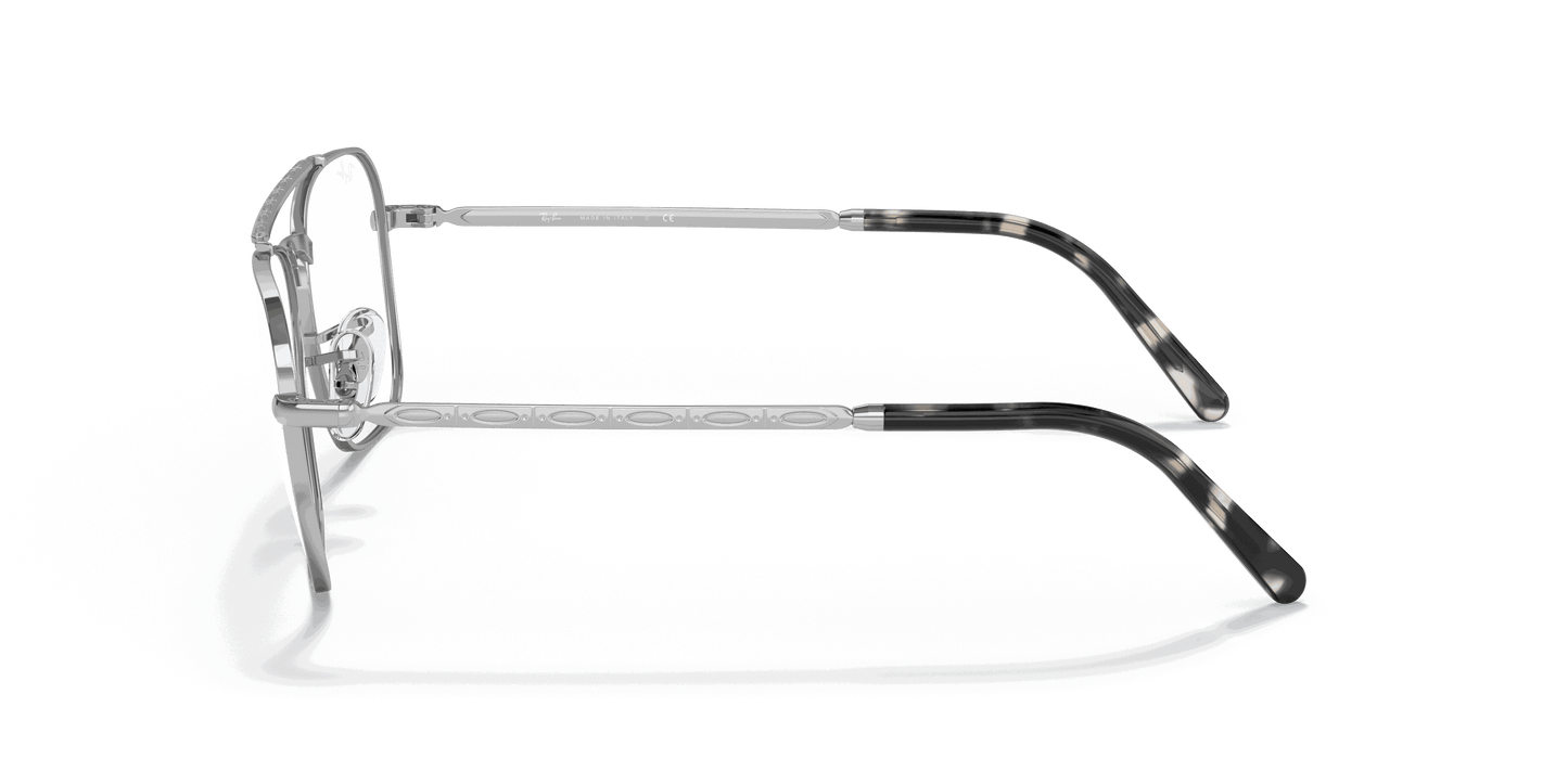 [Clear Lenses, Polished Silver Frame]