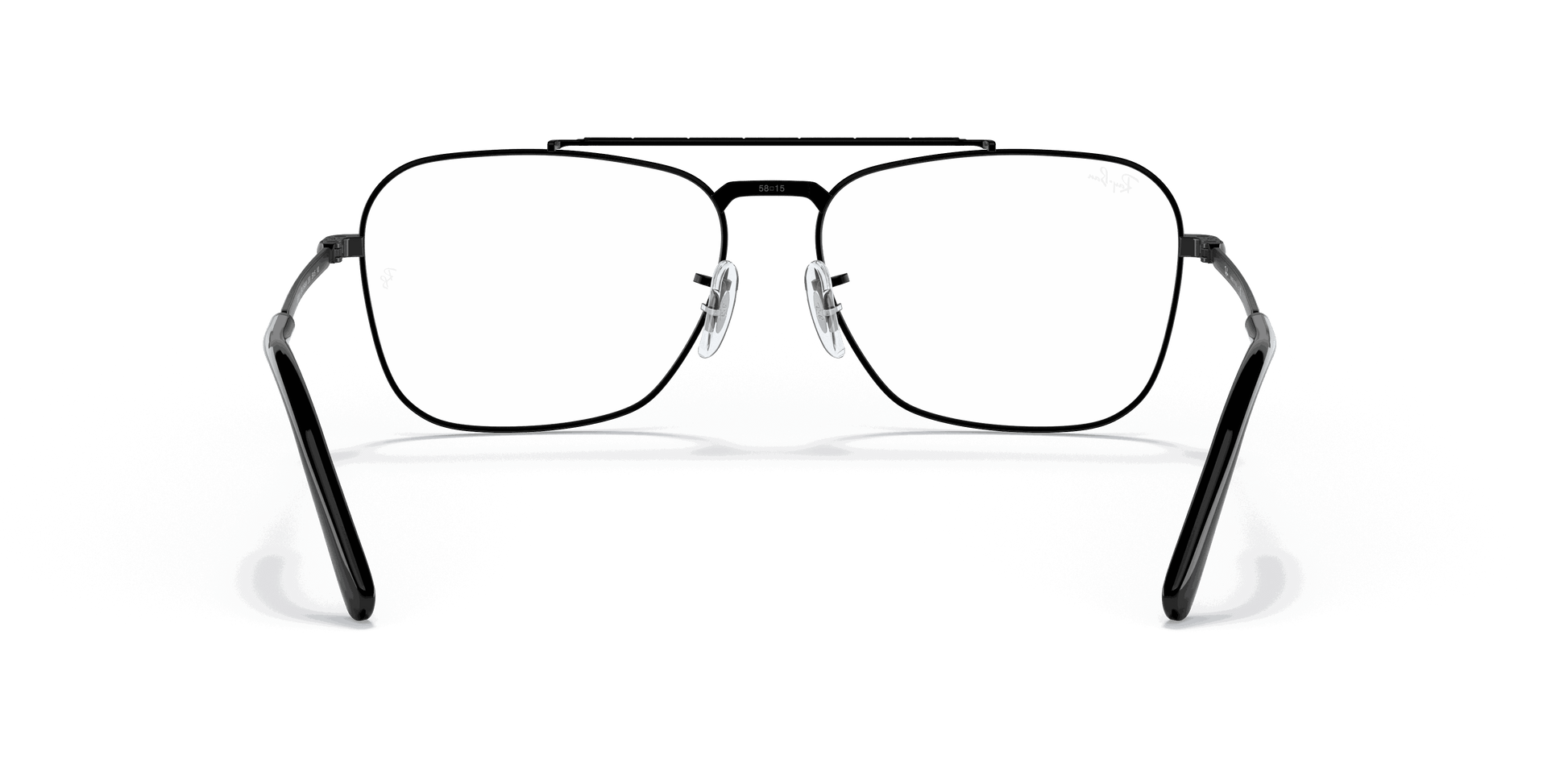 [Clear Lenses, Polished Black Frame]