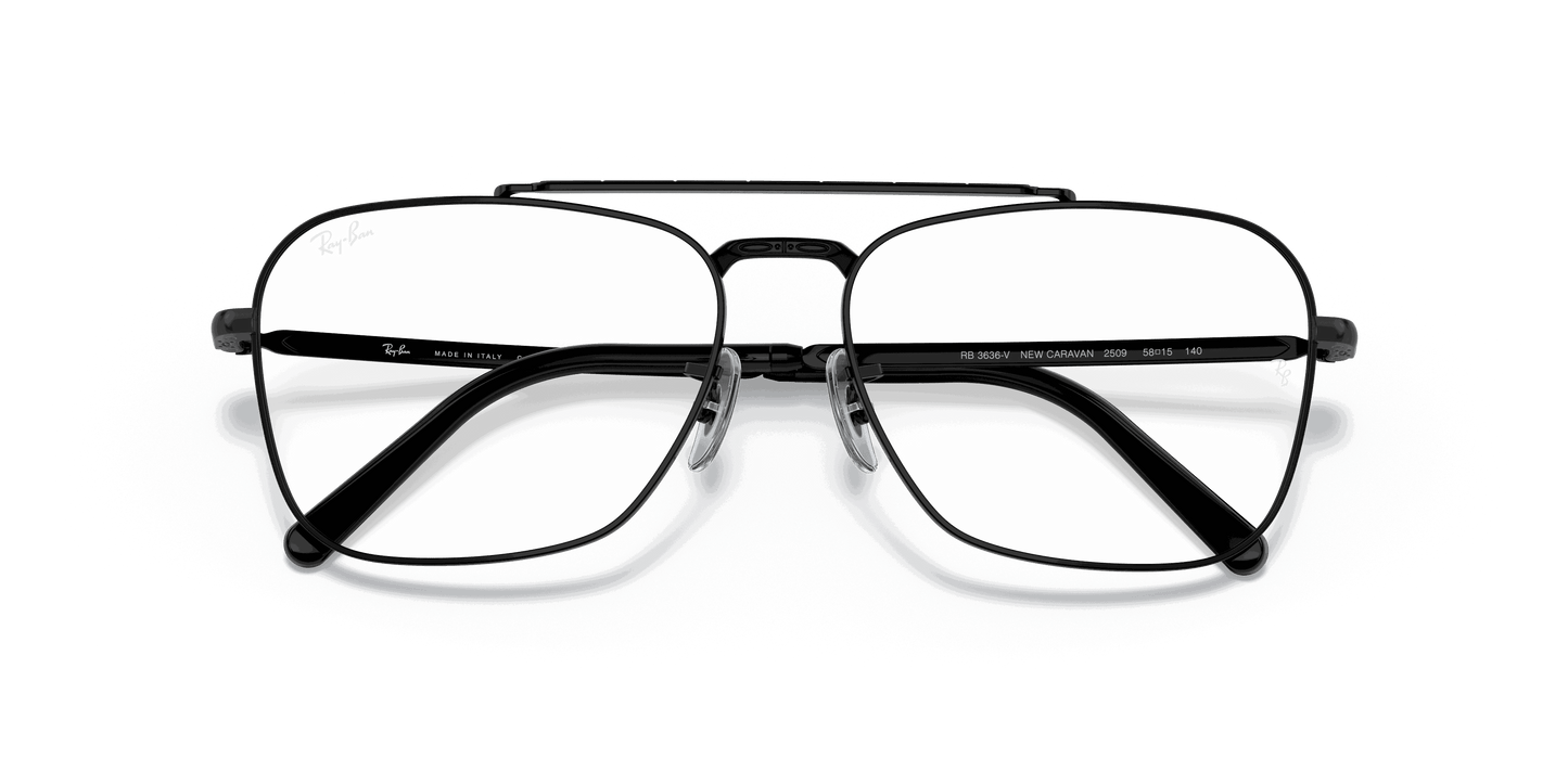 [Clear Lenses, Polished Black Frame]