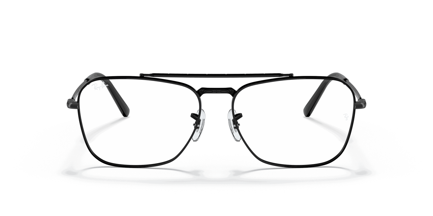 [Clear Lenses, Polished Black Frame]