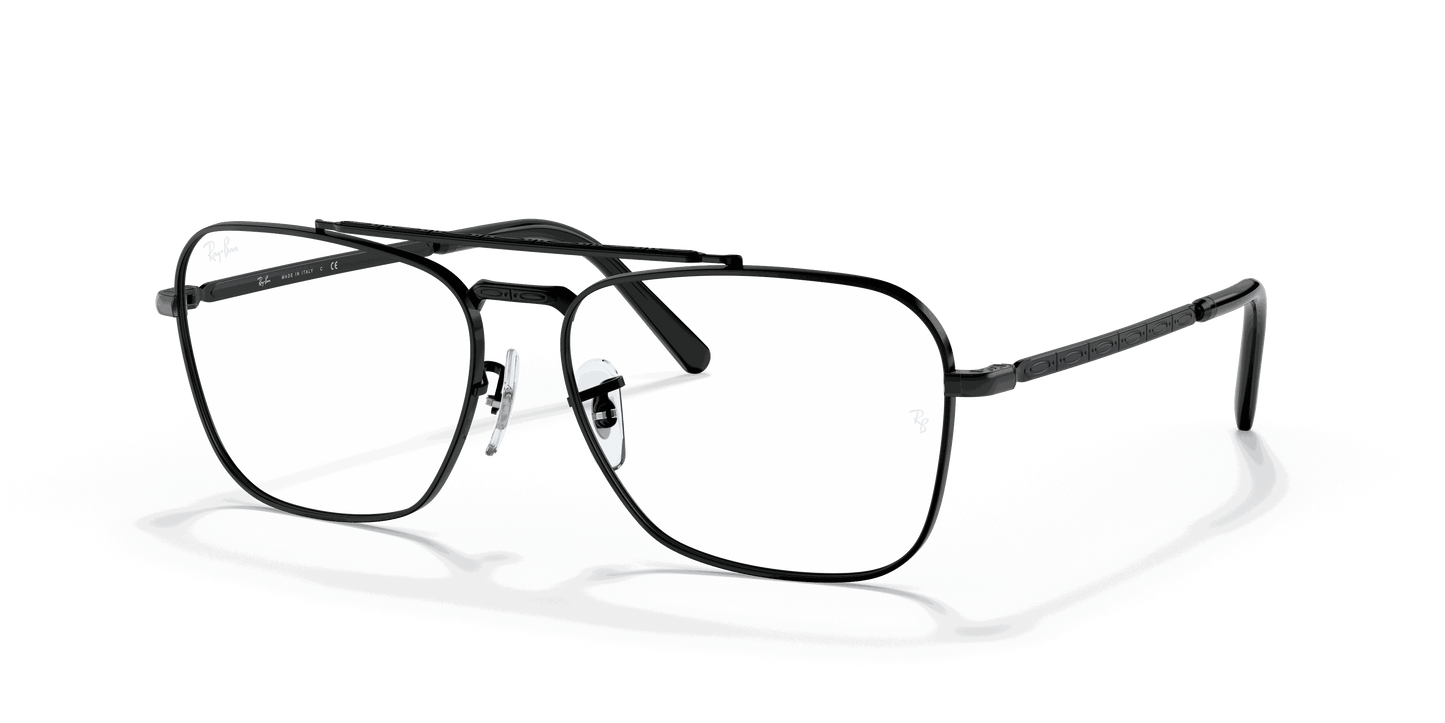 [Clear Lenses, Polished Black Frame]