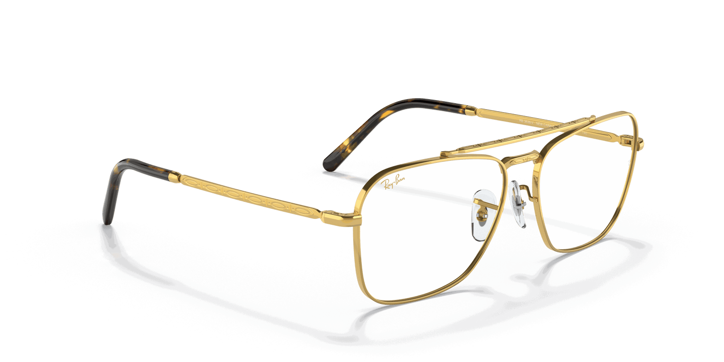 [Clear Lenses, Polished Gold Frame]