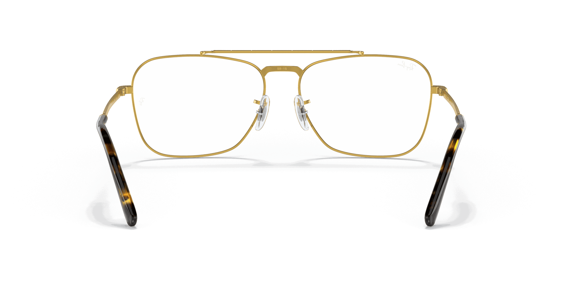 [Clear Lenses, Polished Gold Frame]