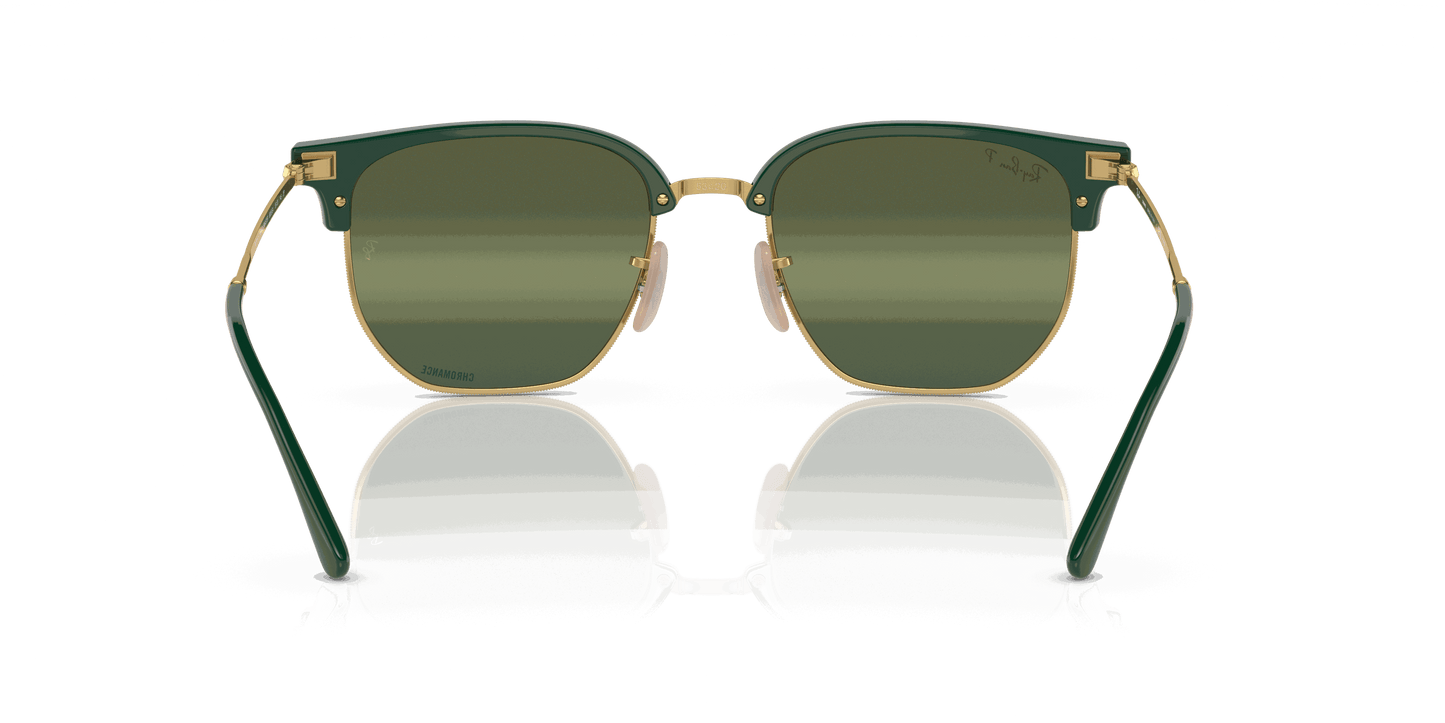 [Silver Lenses, Polished Green On Gold Frame]