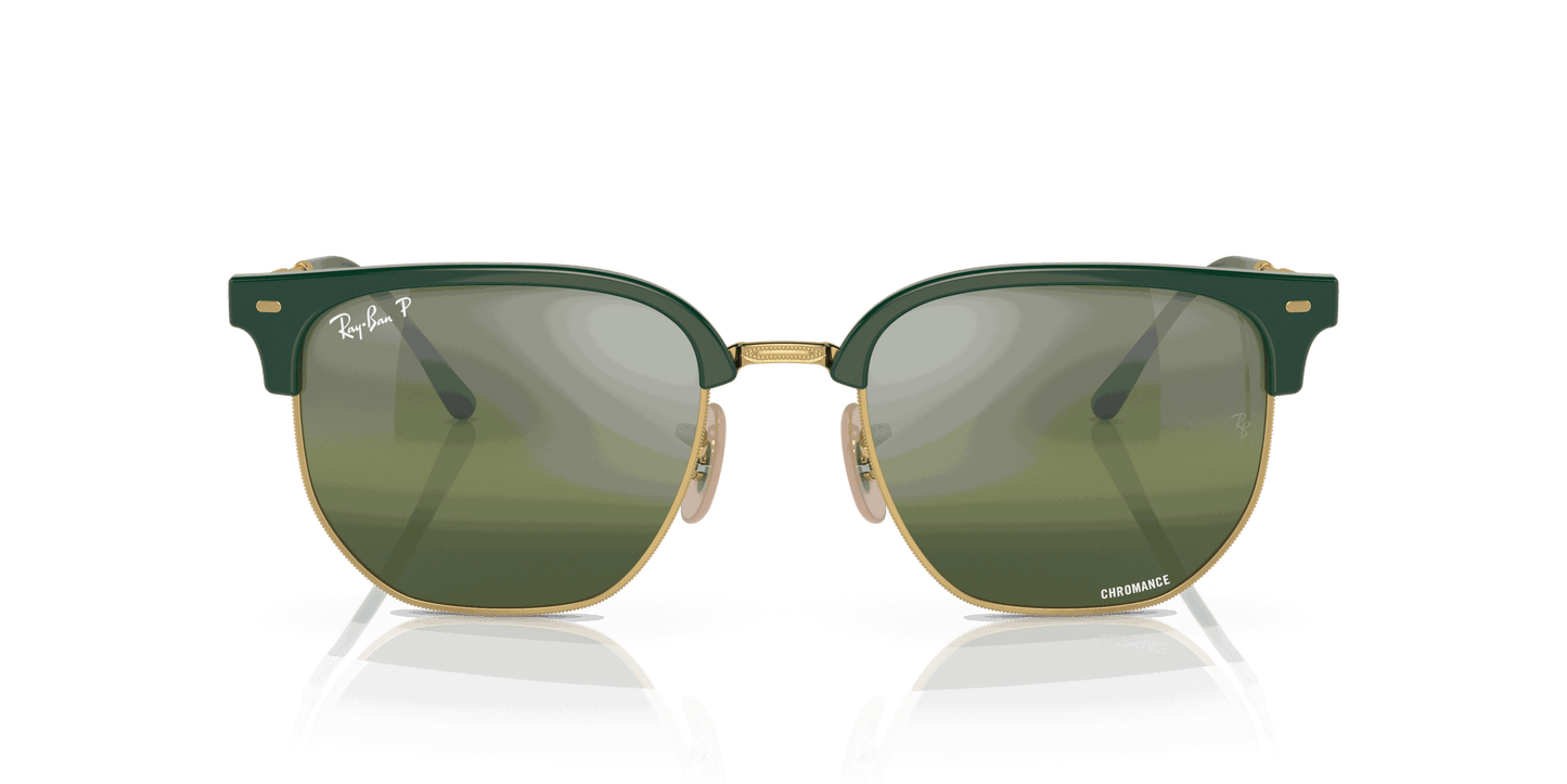 [Silver Lenses, Polished Green On Gold Frame]