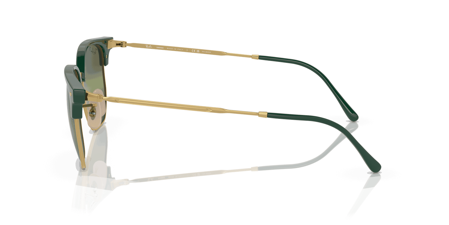 [Silver Lenses, Polished Green On Gold Frame]