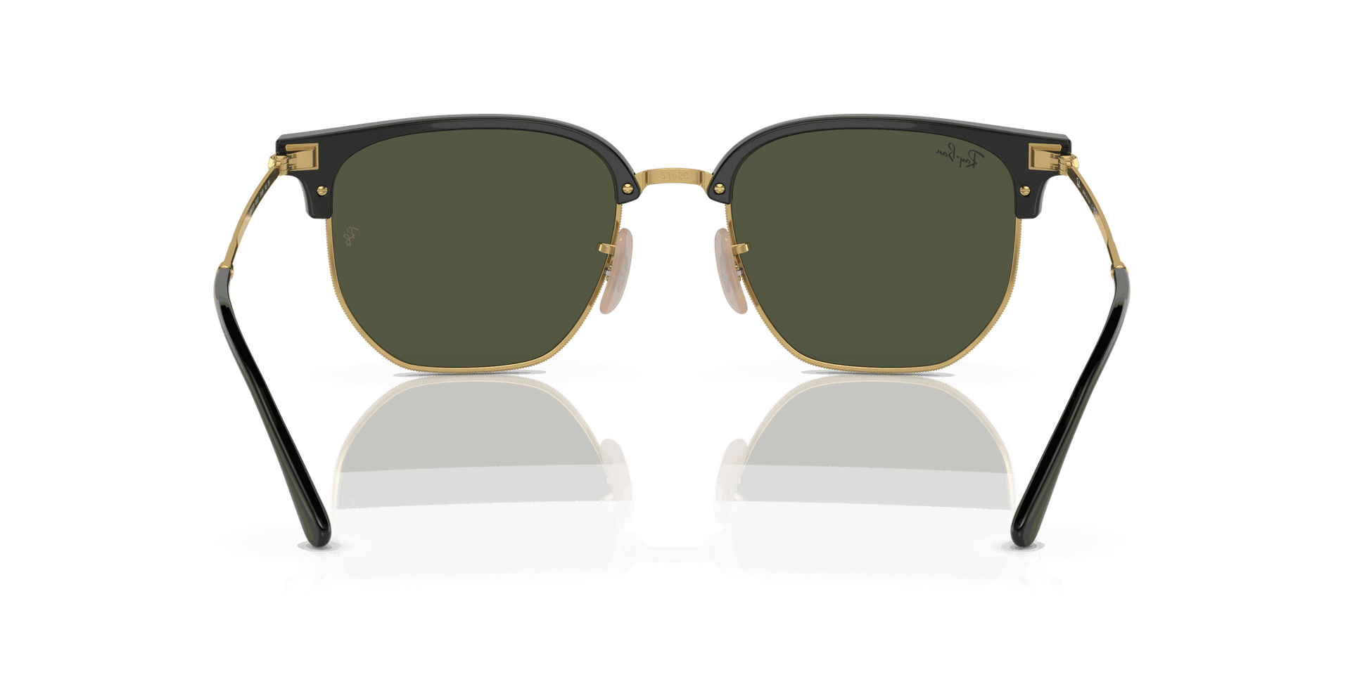 [Green Lenses, Polished Black On Gold Frame]