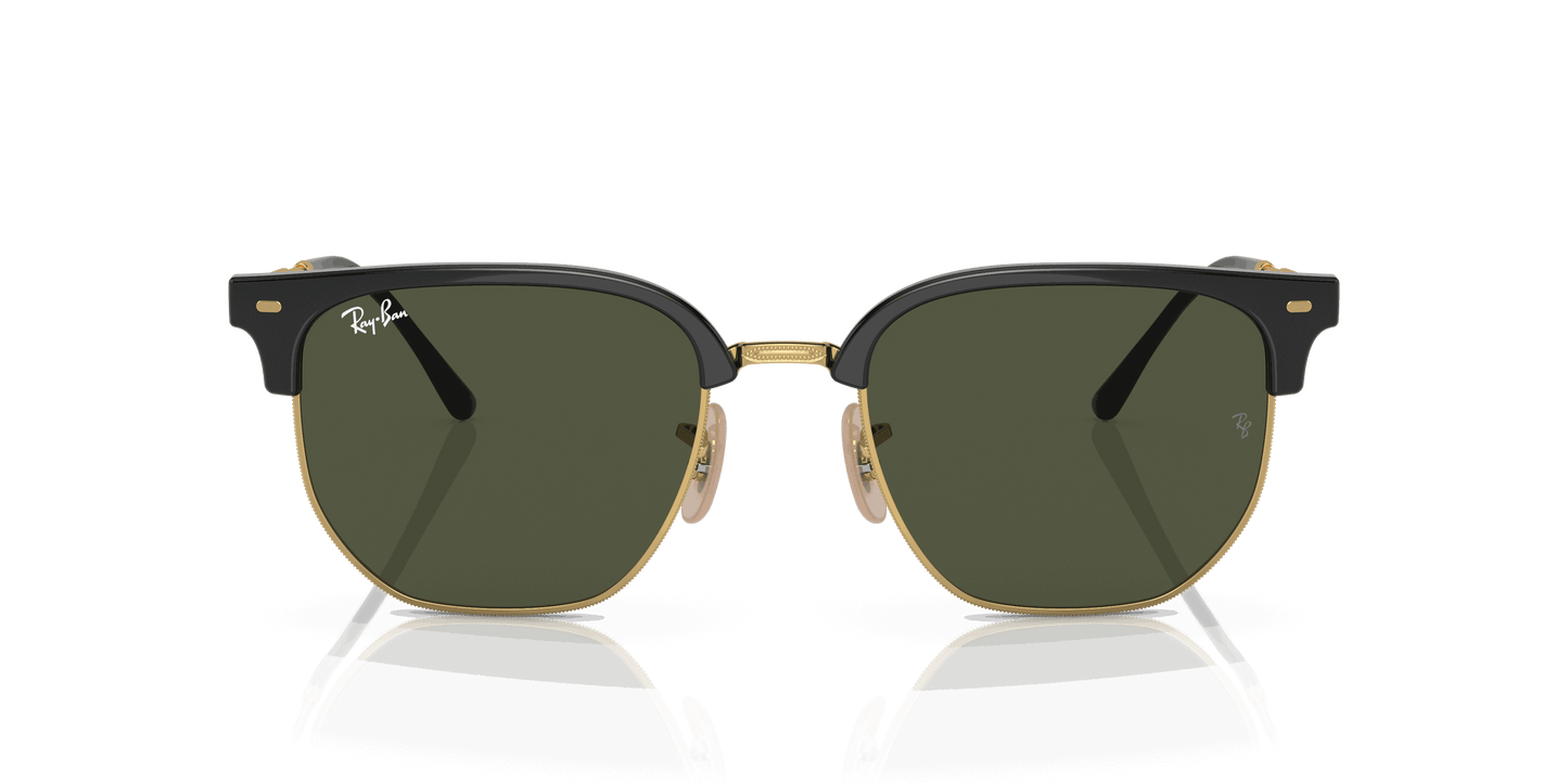 [Green Lenses, Polished Black On Gold Frame]