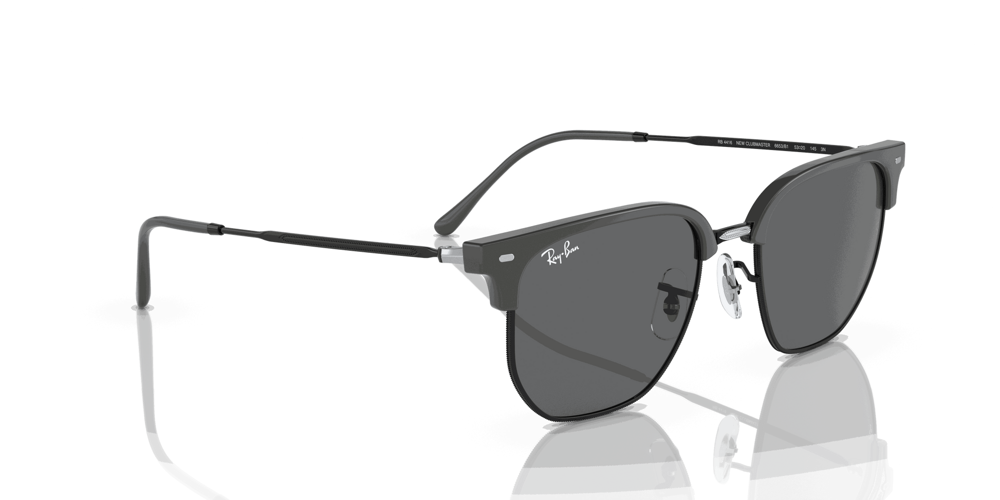 [Dark Grey Lenses, Polished Grey On Black Frame]