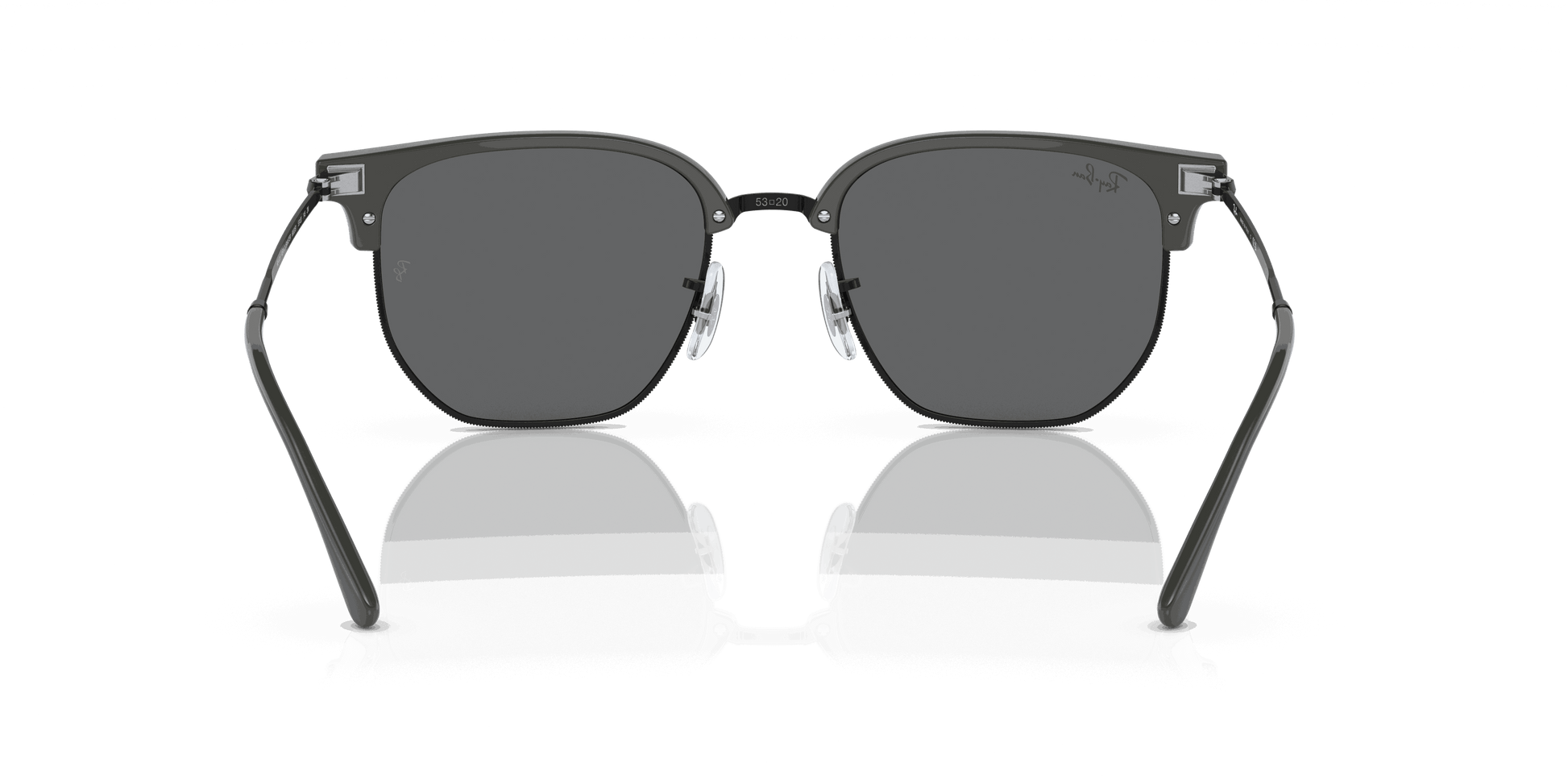 [Dark Grey Lenses, Polished Grey On Black Frame]
