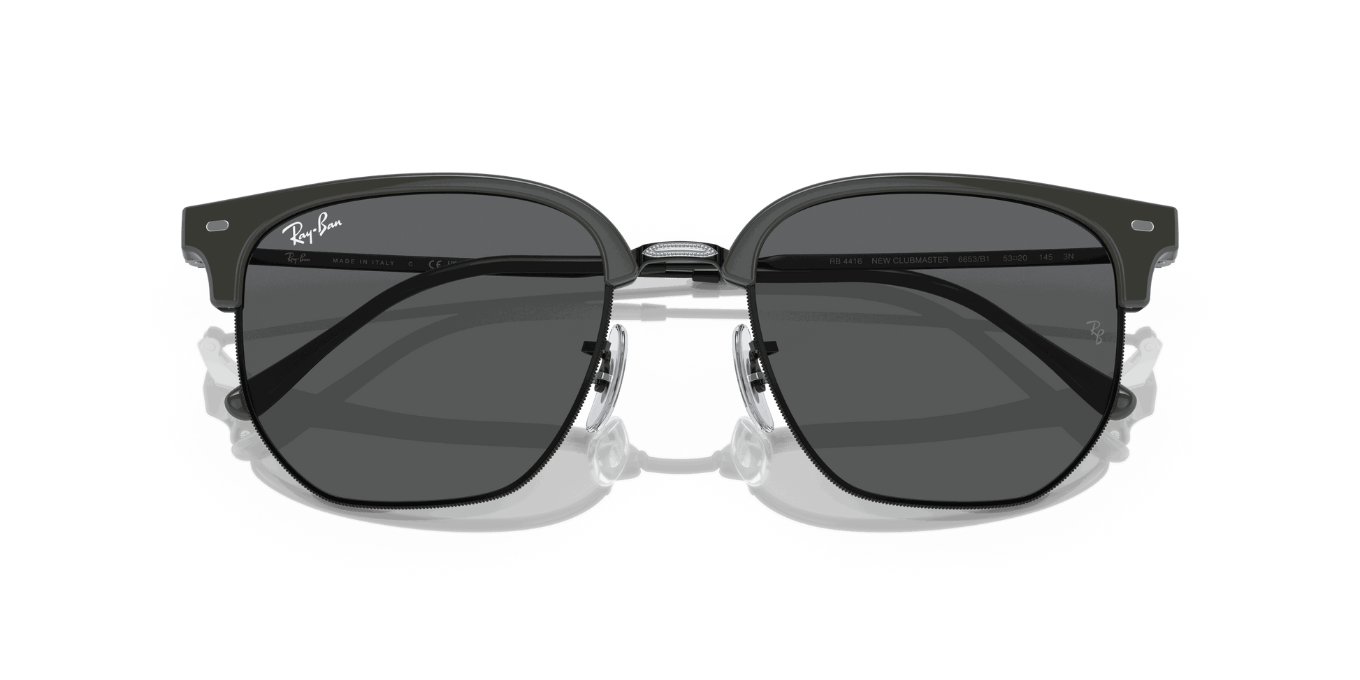 [Dark Grey Lenses, Polished Grey On Black Frame]