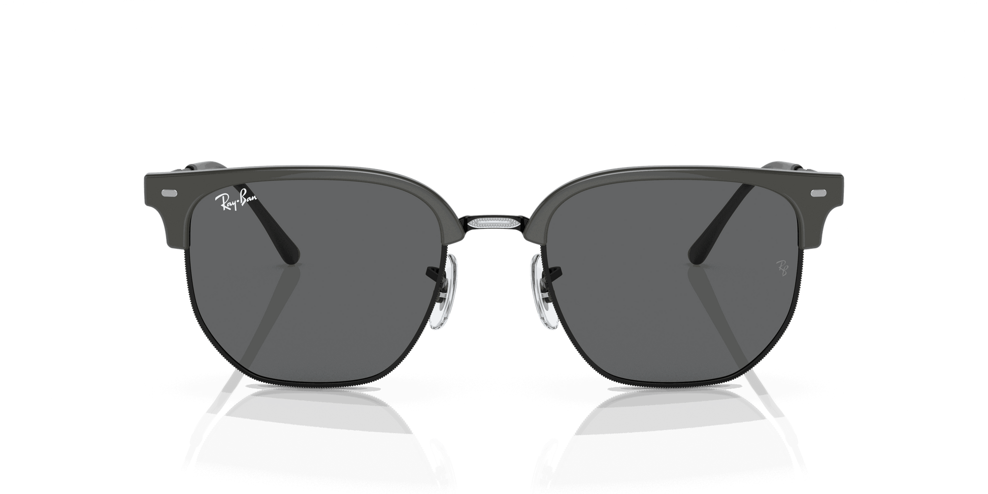 [Dark Grey Lenses, Polished Grey On Black Frame]